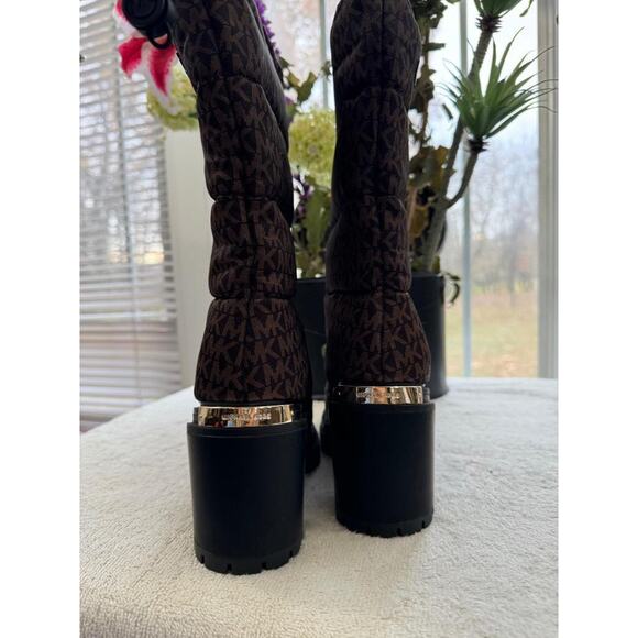 MICHAEL Michael Kors Holt Quilted Mid-Calf Boots 5.5 (bota600 - Picture 8 of 9